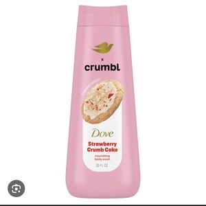 Dove Crumbl Body Wash Strawberry Crumb Cake